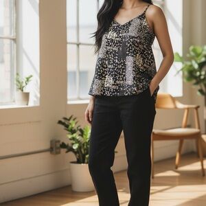 Emery Rose Floral Patchwork Camisole Tank Top in size 1XL